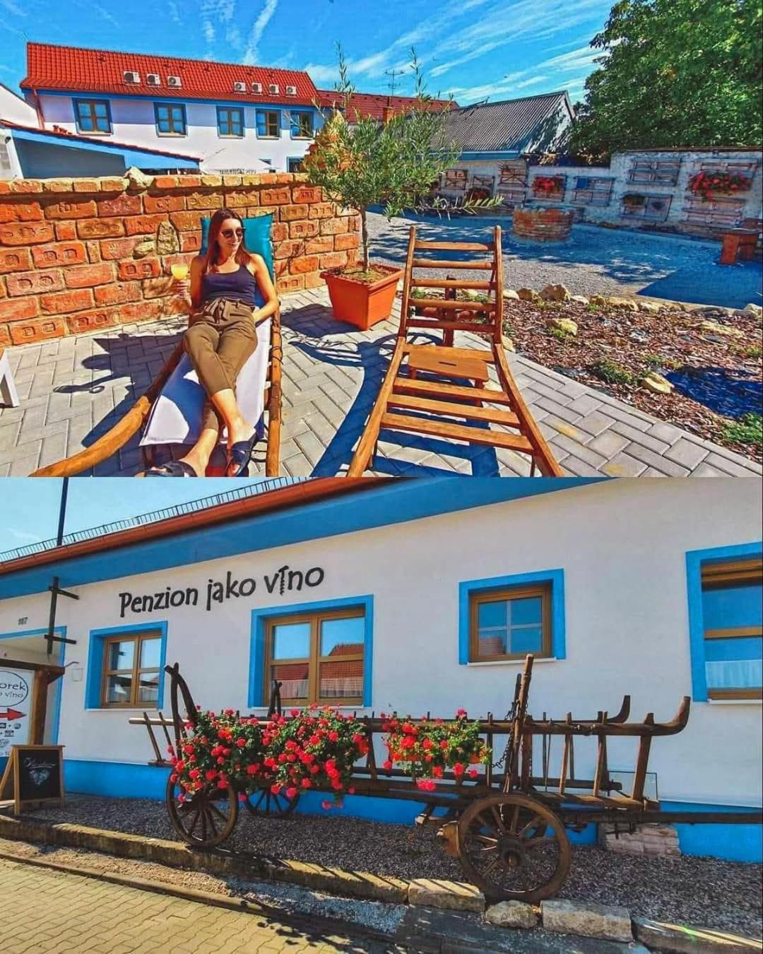 Penzion Jako Vino Bulhary Buitenkant foto